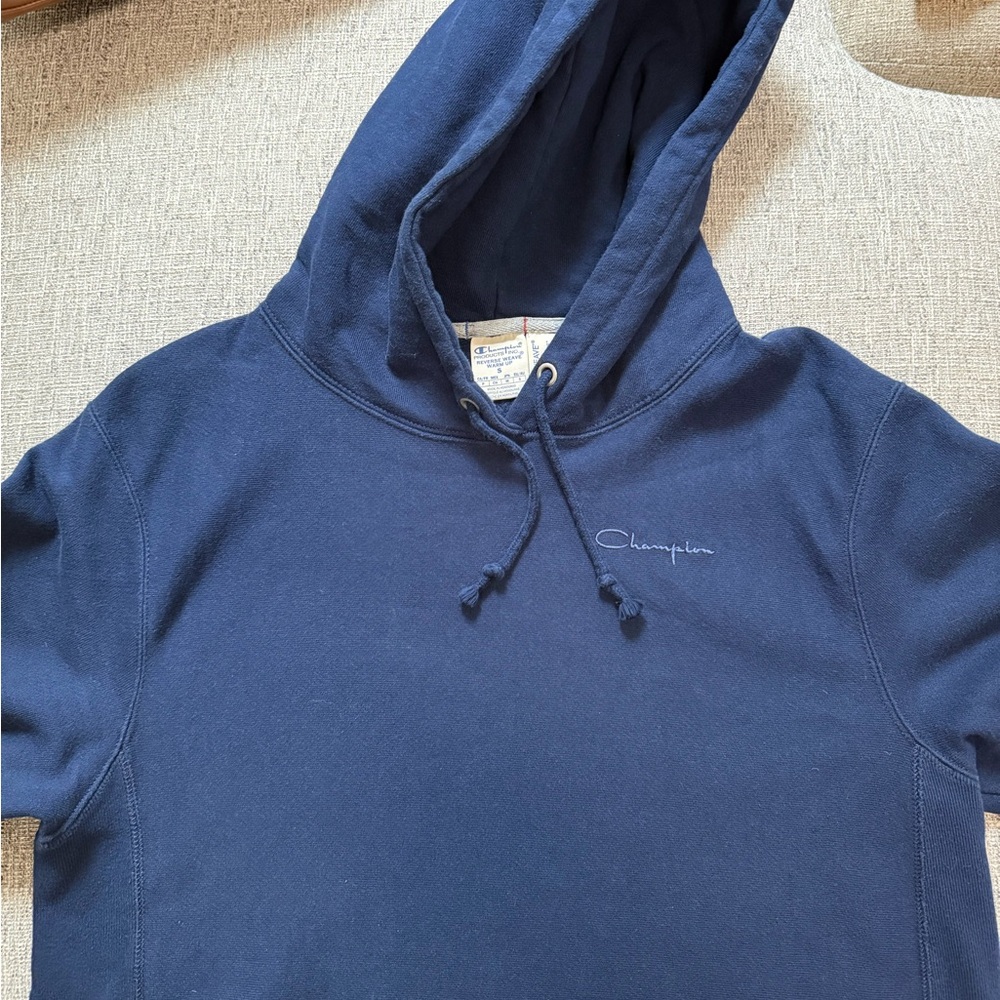 Champion Men's Navy Blue Hoodie